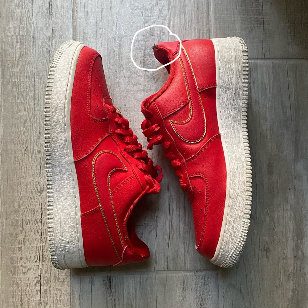 Nike Wmns Air Force 1 Low “Red Gold Swoosh”
